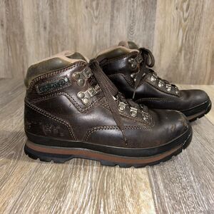 Timberland Hiking Boots Womens US Size 6.5 Leather Hiking Lace Up 95310 VINTAGE